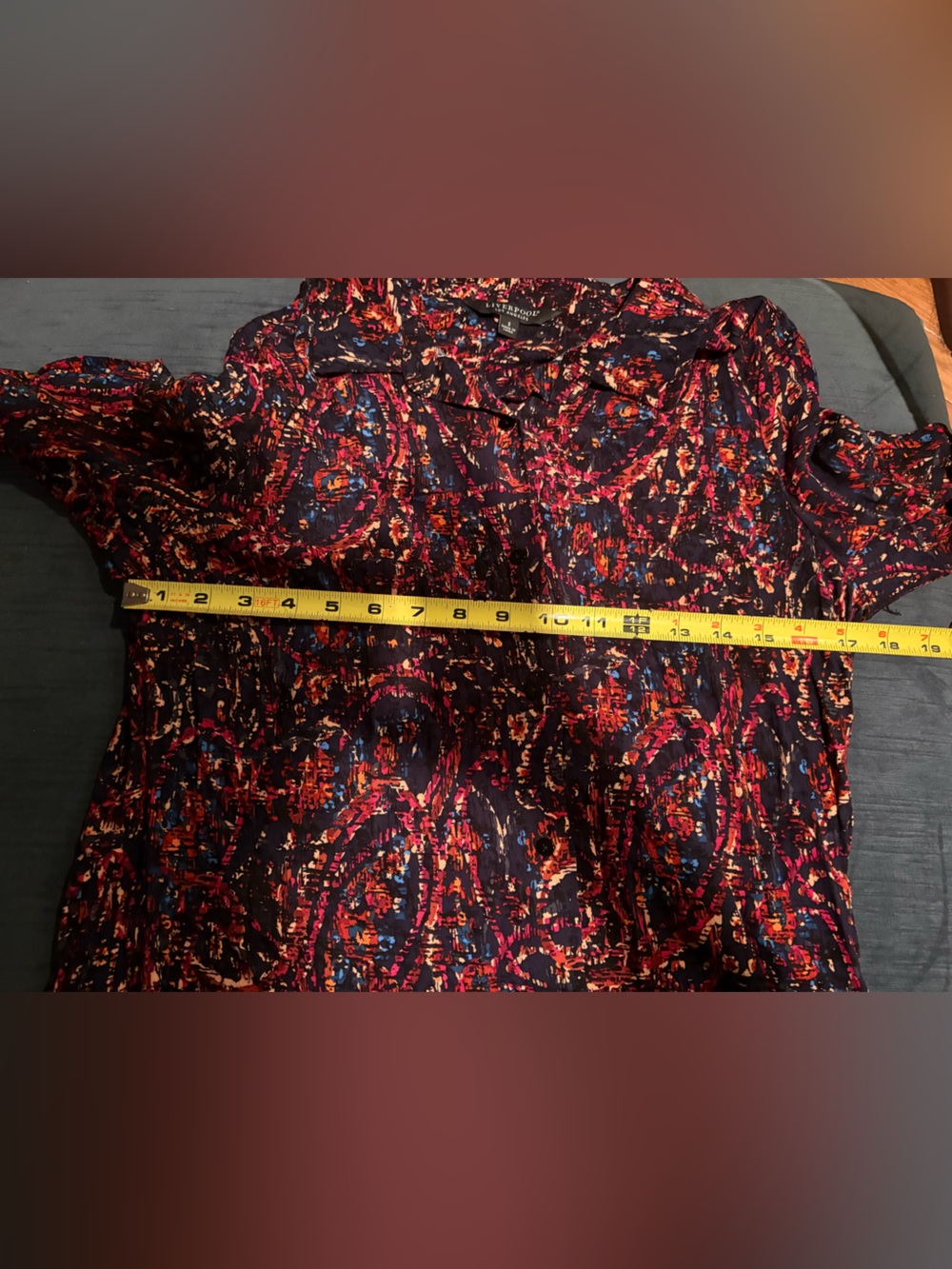 Liverpool Los Angeles Paisley Button Down Blouse - Picture 11 of 16